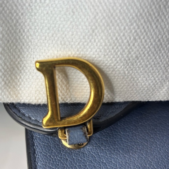 Dior Saddle Wallet Cerulian Blue - Picture 9 of 14